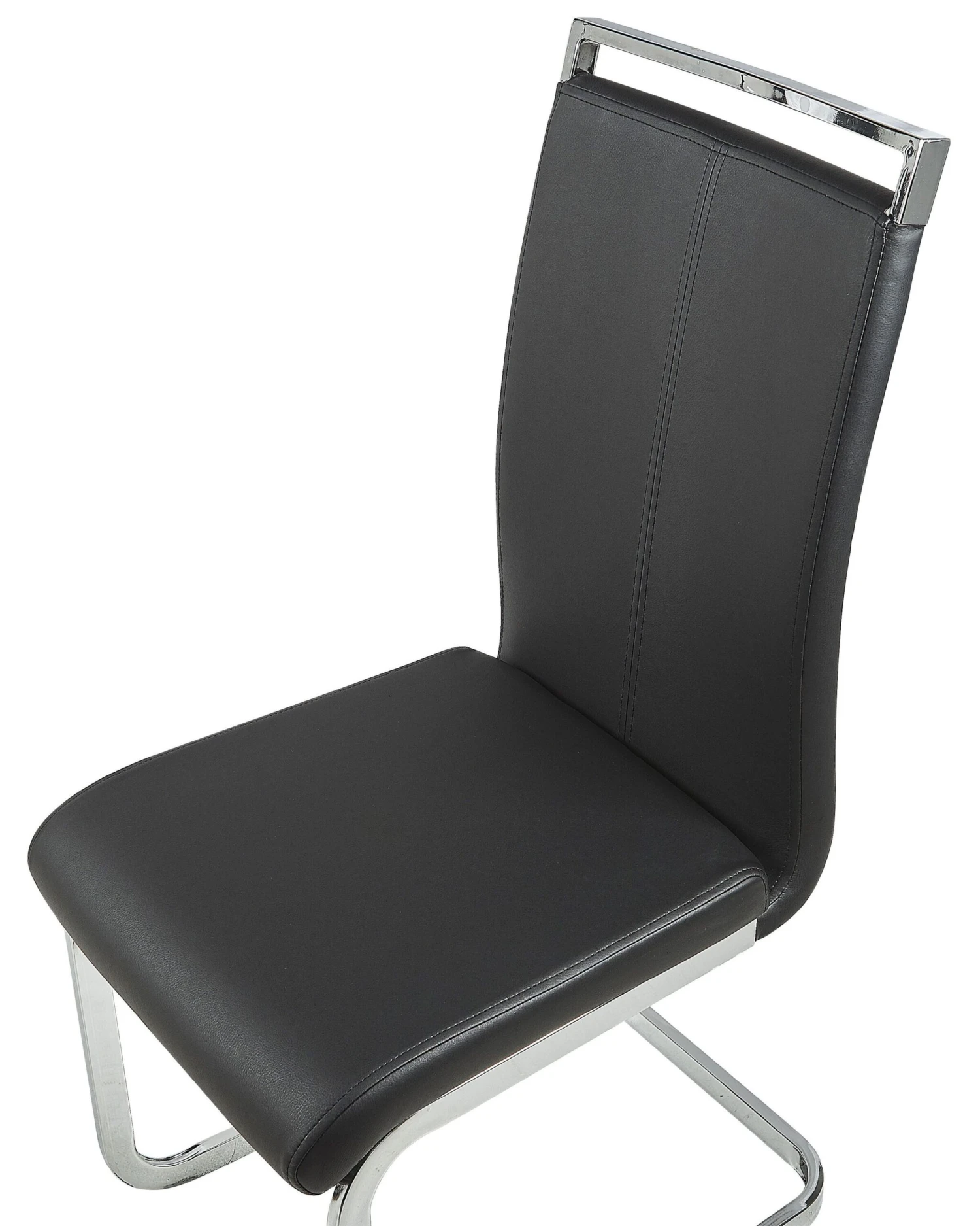 Set Di 2 Sedie Ecopelle Nero GREEDIN - immagine 6