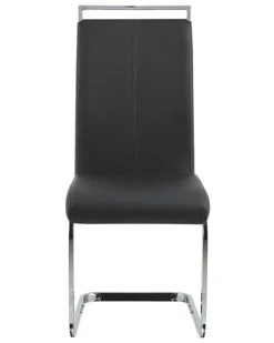 Set Di 2 Sedie Ecopelle Nero GREEDIN -Beliani undef src sa picid 790054 type whitesh image