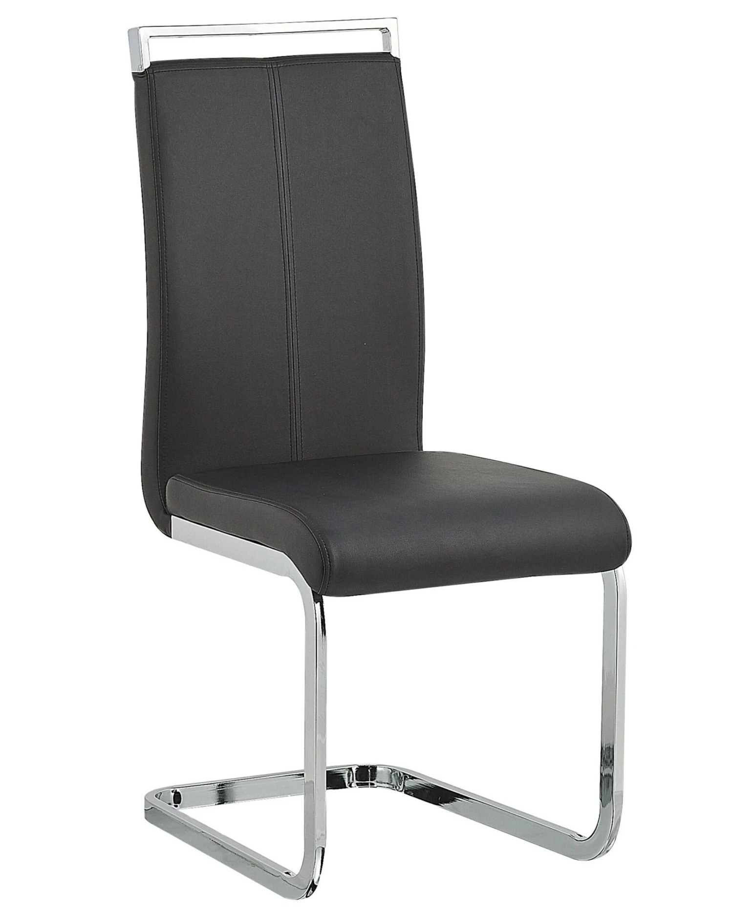 Set Di 2 Sedie Ecopelle Nero GREEDIN - immagine 4