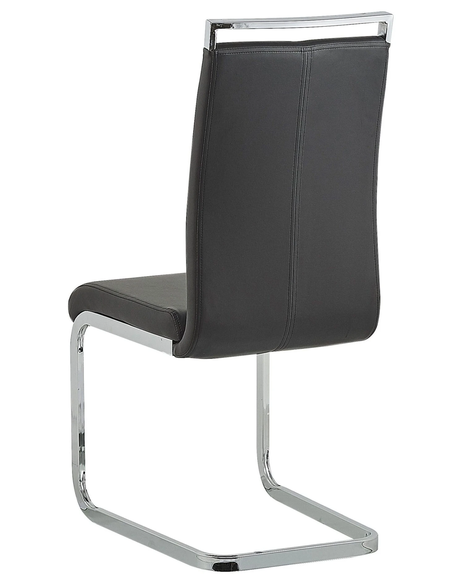 Set Di 2 Sedie Ecopelle Nero GREEDIN - immagine 5