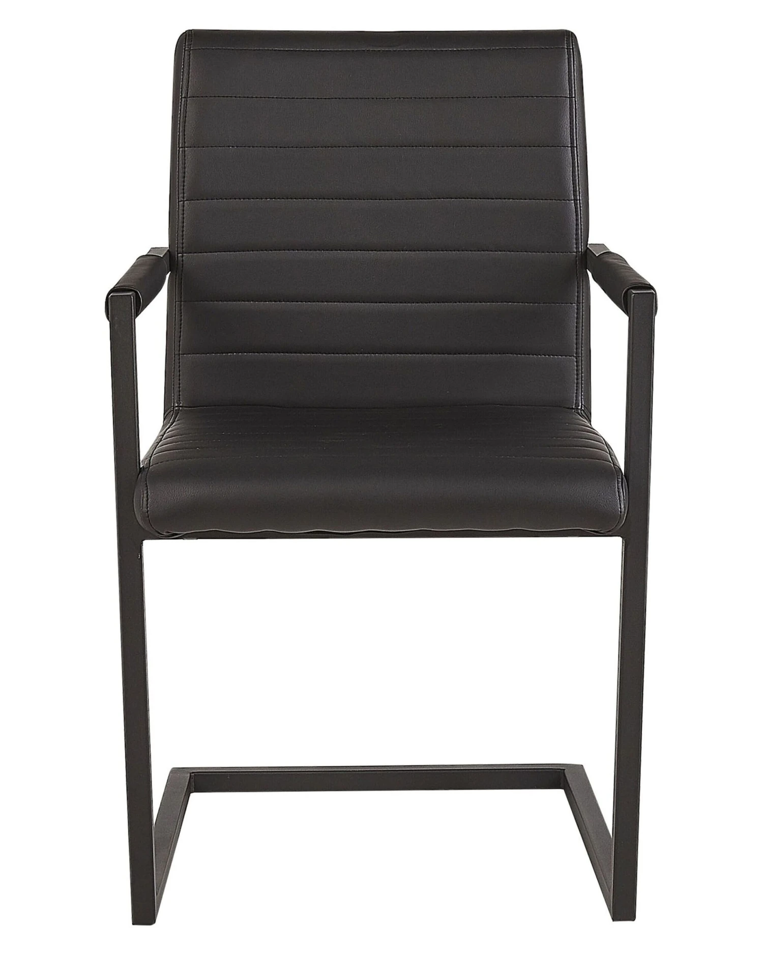 Set Di 2 Sedie Ecopelle Nera BUFORD - immagine 3