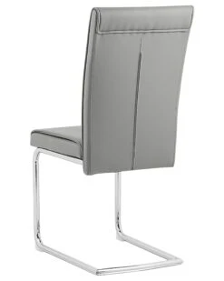 Set Di 2 Sedie Ecopelle Grigio ROVARD -Beliani undef src sa picid 790113 type whitesh image