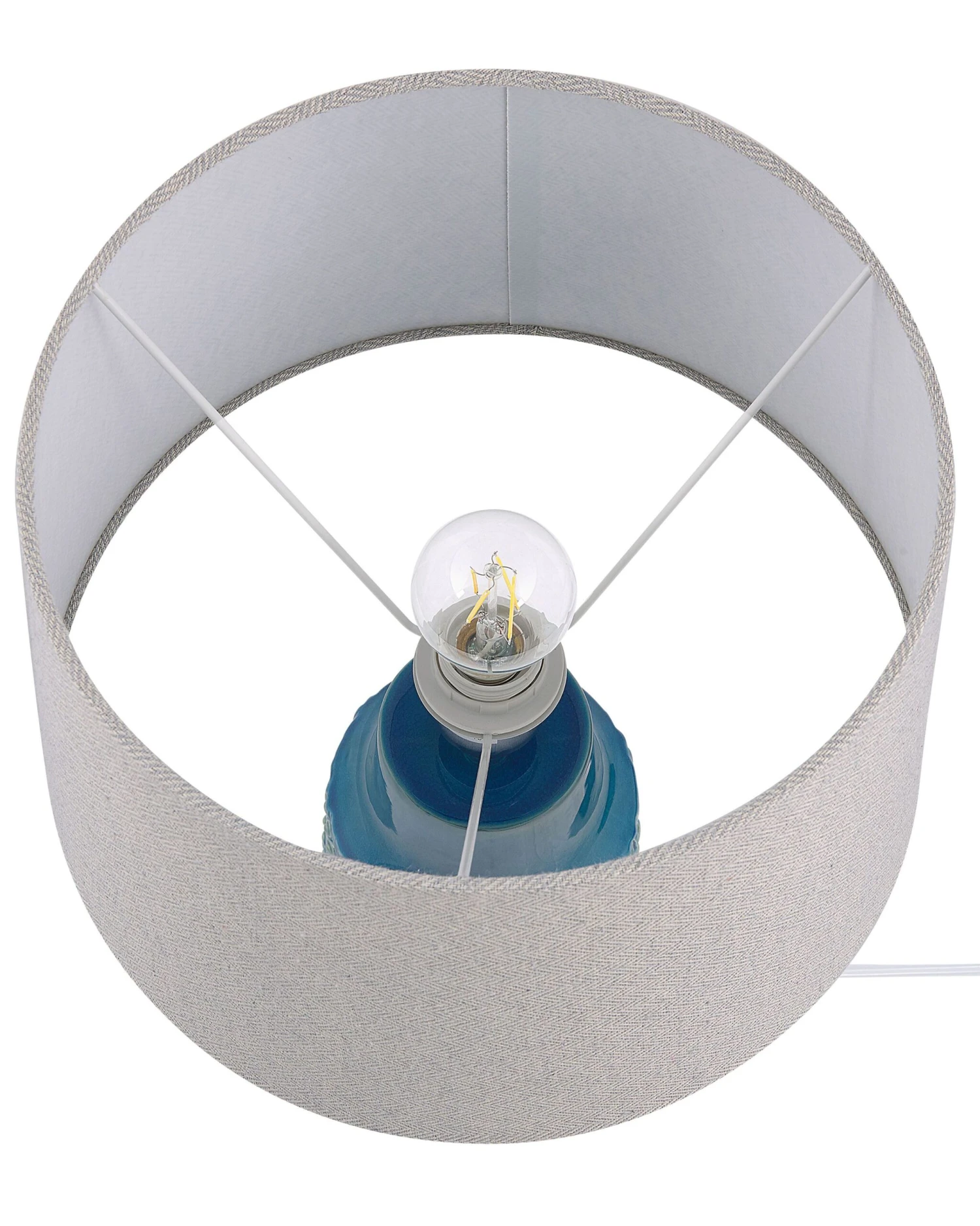 Lampada Da Tavolo In Ceramica Blu THAYA 7 Lampada Da Tavolo In Ceramica Blu THAYA - immagine 5