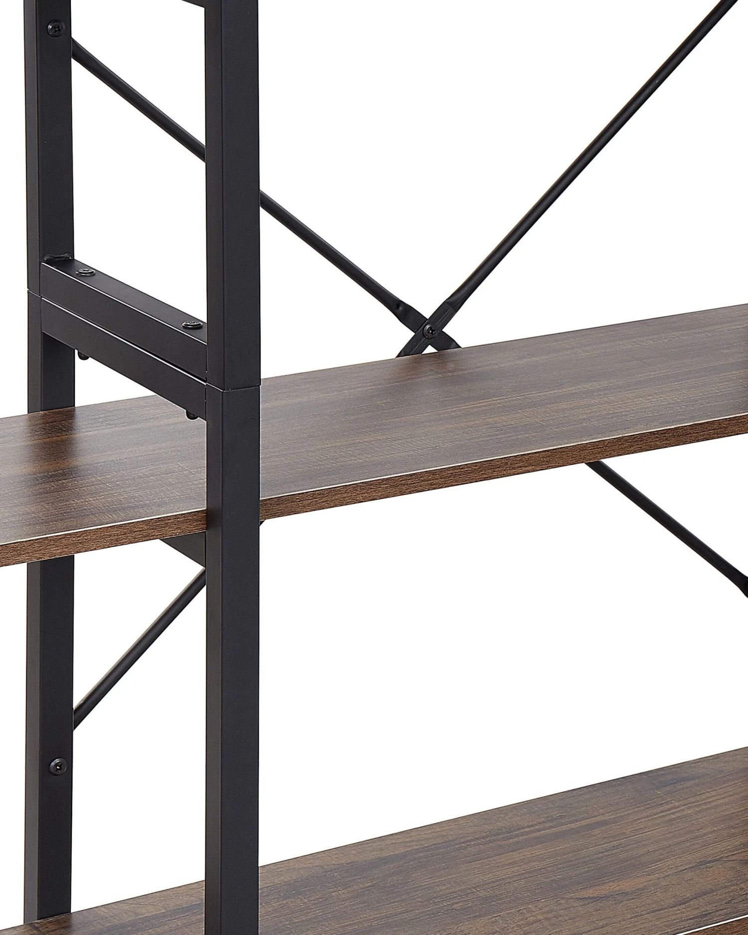 Libreria A 4 Scaffali Legno Scuro DARBY 6 Libreria A 4 Scaffali Legno Scuro DARBY - immagine 5