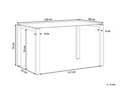 Tavolo Da Pranzo Vetro E Legno 30 X 80 Cm TAVIRA 13 Tavolo Da Pranzo Vetro E Legno 30 X 80 Cm TAVIRA -Beliani undef src sa picid 792982 type whitesh image