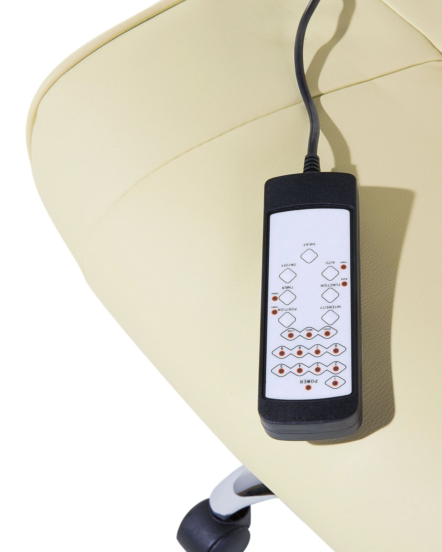 Poltrona Da Ufficio Massaggiante Ecopelle Beige COMFORT II 11 Poltrona Da Ufficio Massaggiante Ecopelle Beige COMFORT II - immagine 9