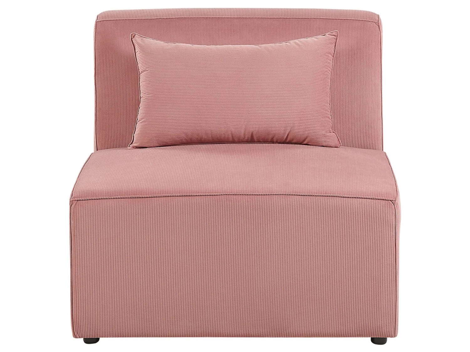 Modulo Poltrona Velluto A Coste Rosa LEMVIG 7 Modulo Poltrona Velluto A Coste Rosa LEMVIG - immagine 5