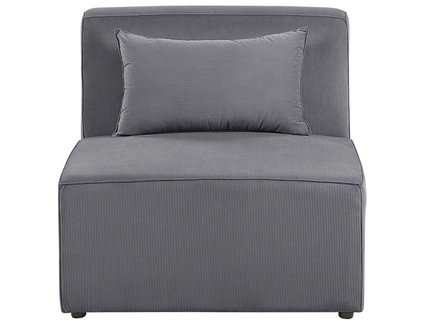 Modulo Poltrona Velluto A Coste Grigio LEMVIG 7 Modulo Poltrona Velluto A Coste Grigio LEMVIG - immagine 5