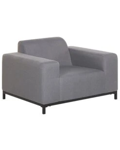 Set Di 2 Poltrone Da Giardino Grigio E Nero ROVIGO 16 Set Di 2 Poltrone Da Giardino Grigio E Nero ROVIGO -Beliani undef src sa picid 795303 type whitesh image