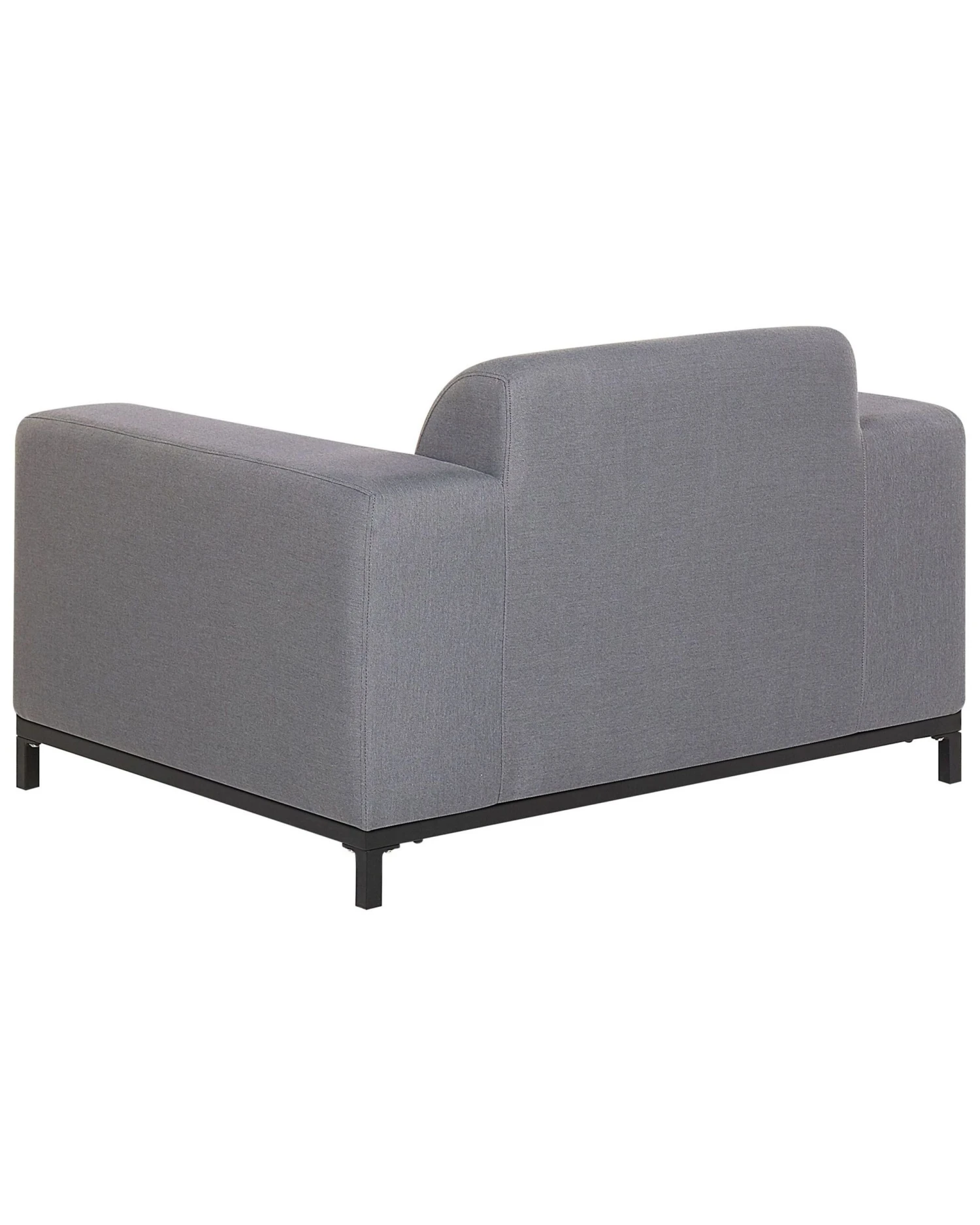 Set Di 2 Poltrone Da Giardino Grigio E Nero ROVIGO 8 Set Di 2 Poltrone Da Giardino Grigio E Nero ROVIGO - immagine 6