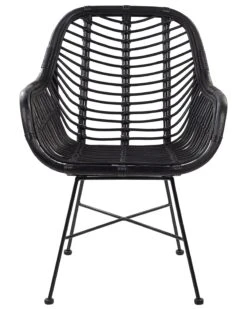 Sedia Rattan Nero CANORA -Beliani undef src sa picid 799495 type whitesh image