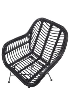 Sedia Rattan Nero CANORA -Beliani undef src sa picid 799496 type whitesh image