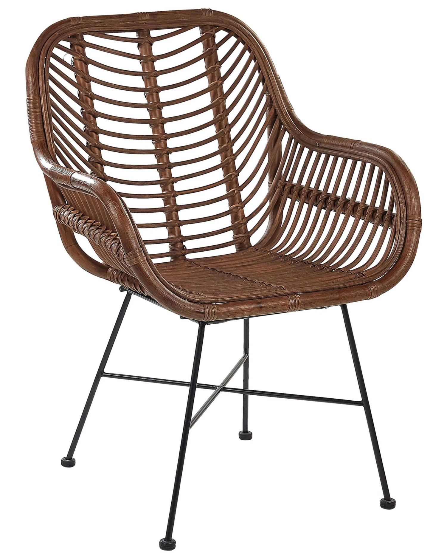 Sedia Rattan Marrone CANORA 3 Sedia Rattan Marrone CANORA