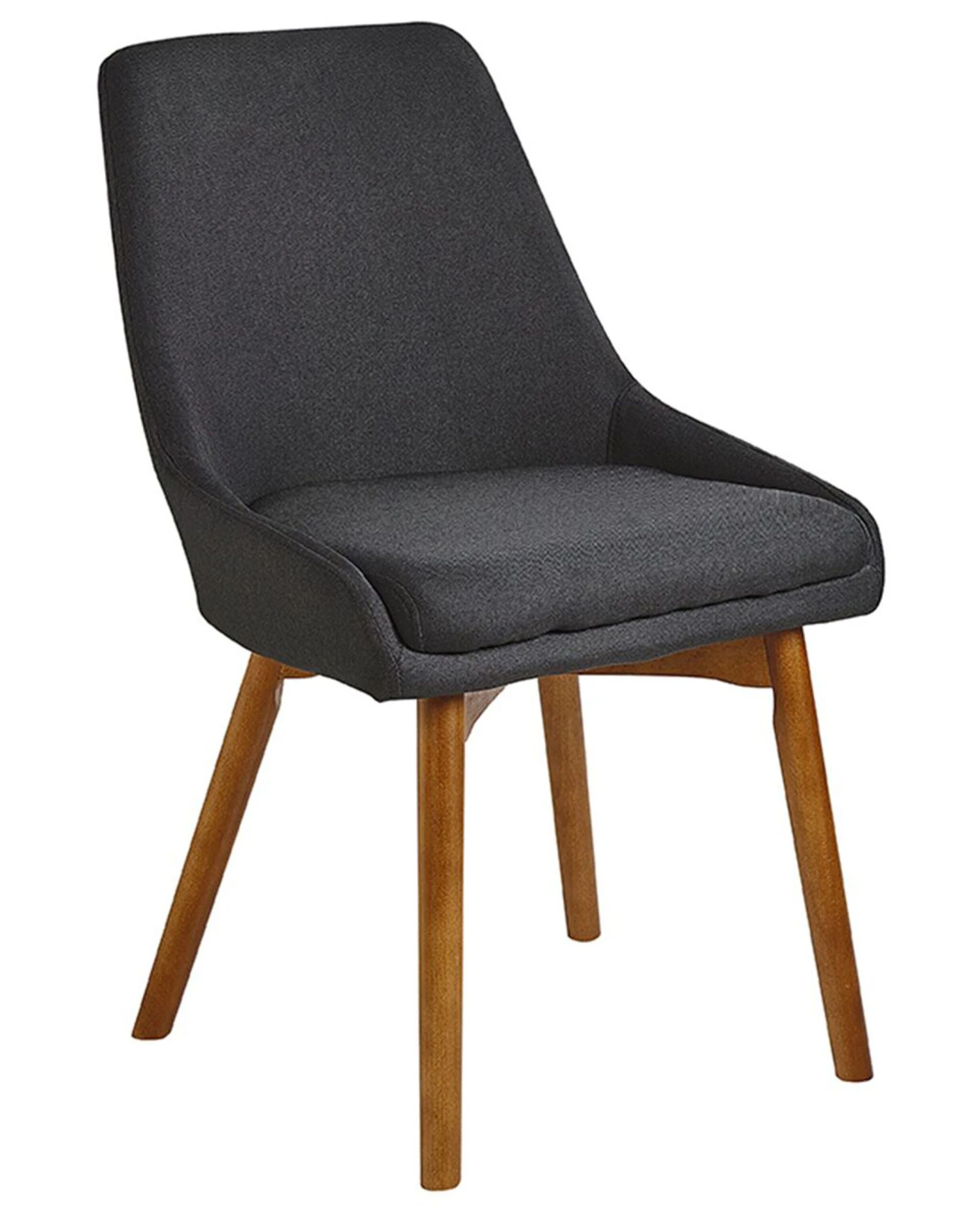 Set Di 2 Sedie Da Pranzo Tessuto Nero MELFORT 7 Set Di 2 Sedie Da Pranzo Tessuto Nero MELFORT - immagine 5