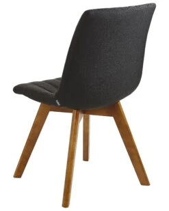 Set Di 2 Sedie Da Pranzo Tessuto Nero CALGARY -Beliani undef src sa picid 800087 type whitesh image