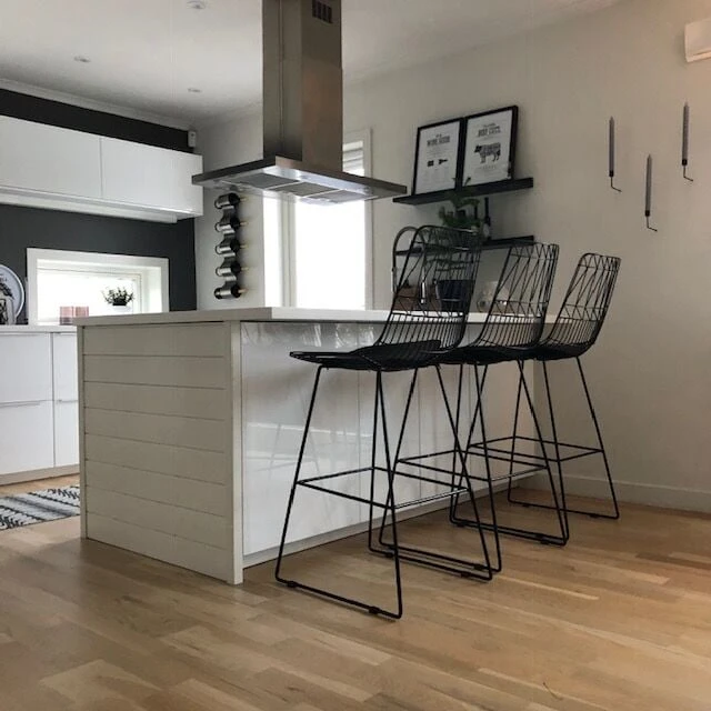 Set Di 2 Sedie Alte In Acciaio Nero PRESTON 6 Set Di 2 Sedie Alte In Acciaio Nero PRESTON - immagine 4