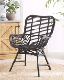 Sedia Rattan Nero TOGO -Beliani undef src sa picid 801308 type color image