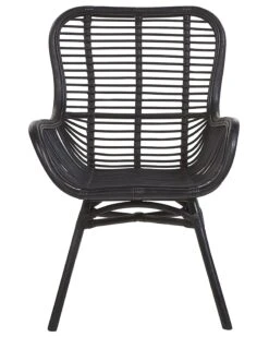 Sedia Rattan Nero TOGO -Beliani undef src sa picid 801311 type whitesh image