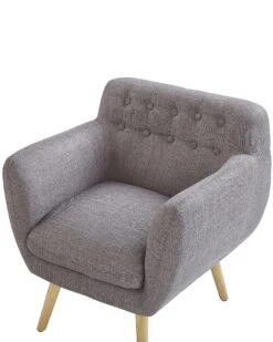 Poltrona Tessuto Grigio MELBY 20 Poltrona Tessuto Grigio MELBY -Beliani undef src sa picid 802375 type whitesh image