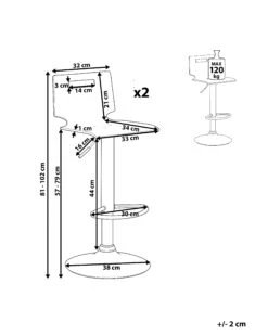 Set Di 2 Sgabelli Da Bar Plastica Trasparente Bianco MALTA 19 Set Di 2 Sgabelli Da Bar Plastica Trasparente Bianco MALTA -Beliani undef src sa picid 802445 type whitesh image