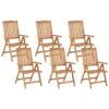Set Di 6 Sedie Da Giardino Legno Naturale JAVA 2 Set Di 6 Sedie Da Giardino Legno Naturale JAVA -Beliani undef src sa picid 802450 type whitesh image