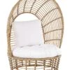 Poltrona Rattan Naturale Bianco LIDO 1 Poltrona Rattan Naturale Bianco LIDO -Beliani undef src sa picid 803528 type whitesh image