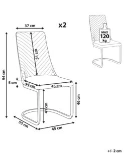 Set Di 2 Sedie Velluto Beige ALTOONA 19 Set Di 2 Sedie Velluto Beige ALTOONA -Beliani undef src sa picid 805404 type whitesh image