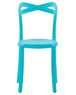 Set Di 4 Sedie In Plastica Blu CAMOGLI -Beliani undef src sa picid 809320 type whitesh image