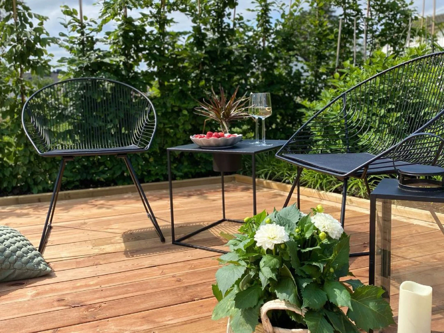 Set Di 2 Sedie Metallo Nero AURORA - immagine 7