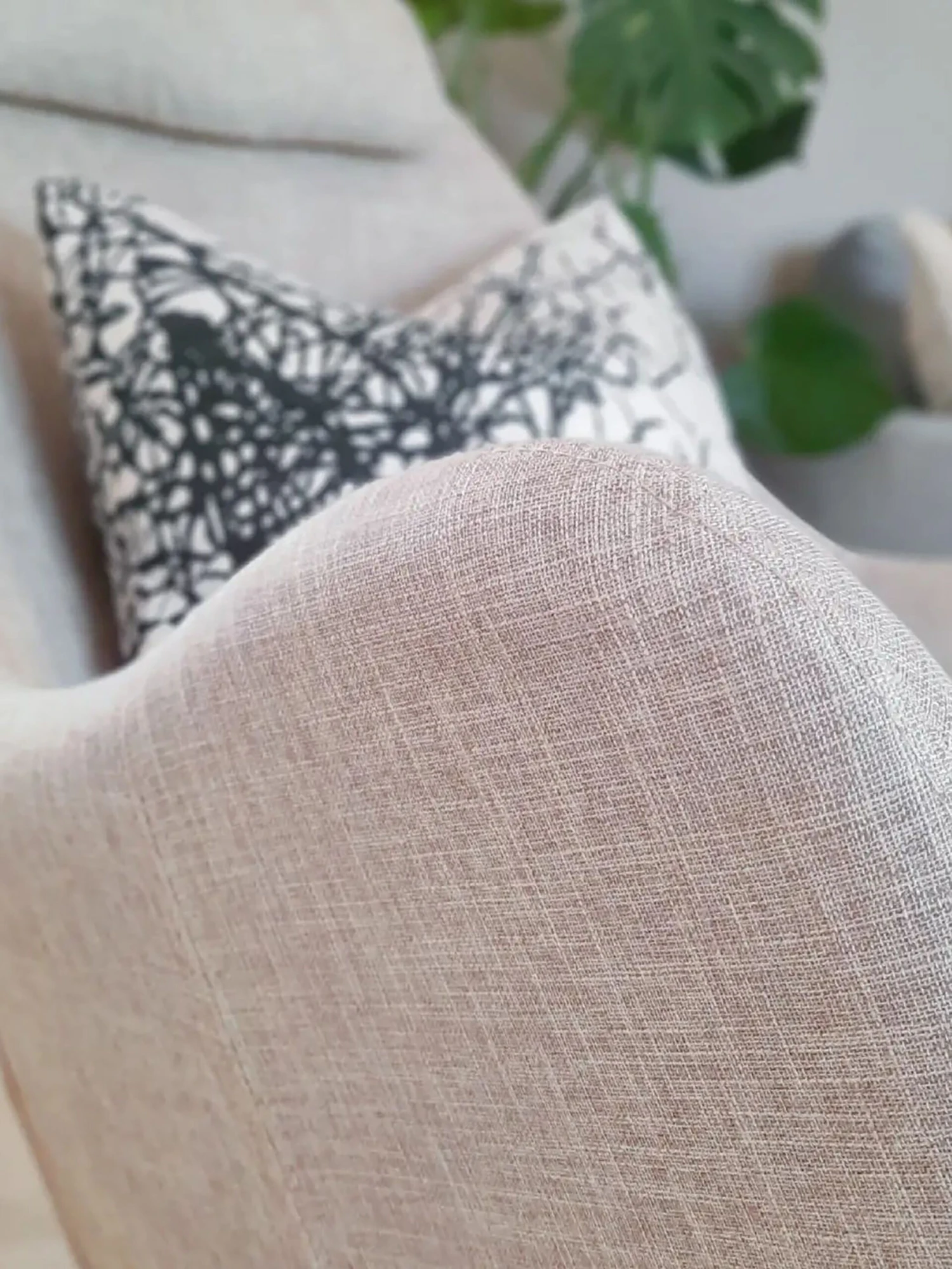 Sedia A Dondolo Tessuto Beige Chiaro ARRIE 6 Sedia A Dondolo Tessuto Beige Chiaro ARRIE - immagine 4