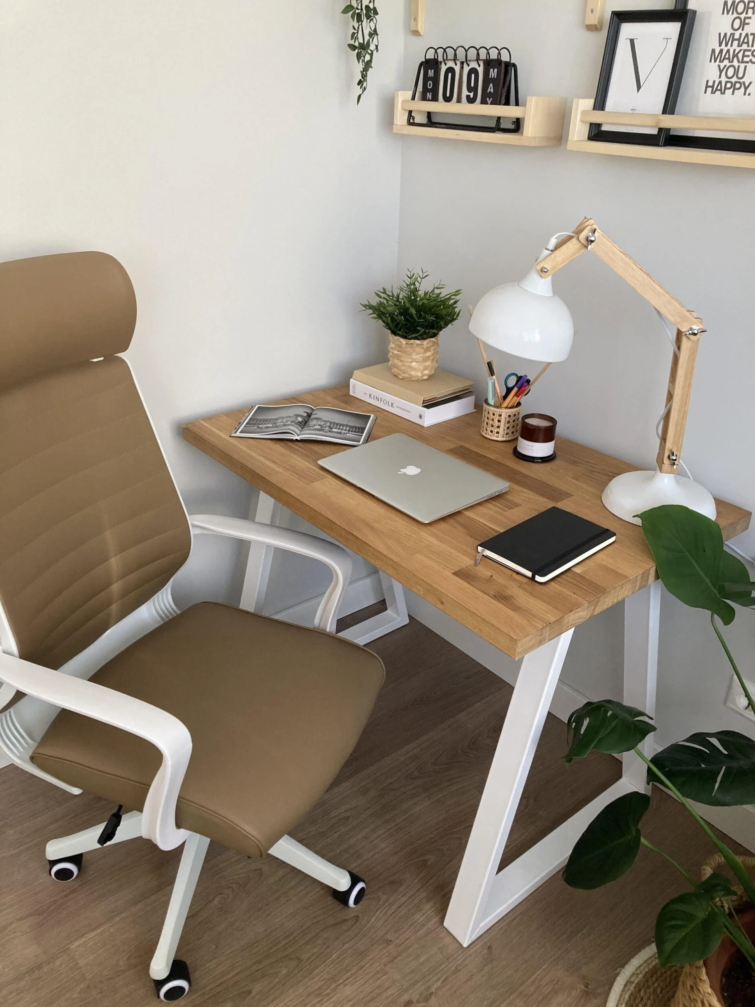 Sedia Da Ufficio Marrone Chiaro Braccioli Bianchi LEADER 9 Sedia Da Ufficio Marrone Chiaro Braccioli Bianchi LEADER - immagine 7