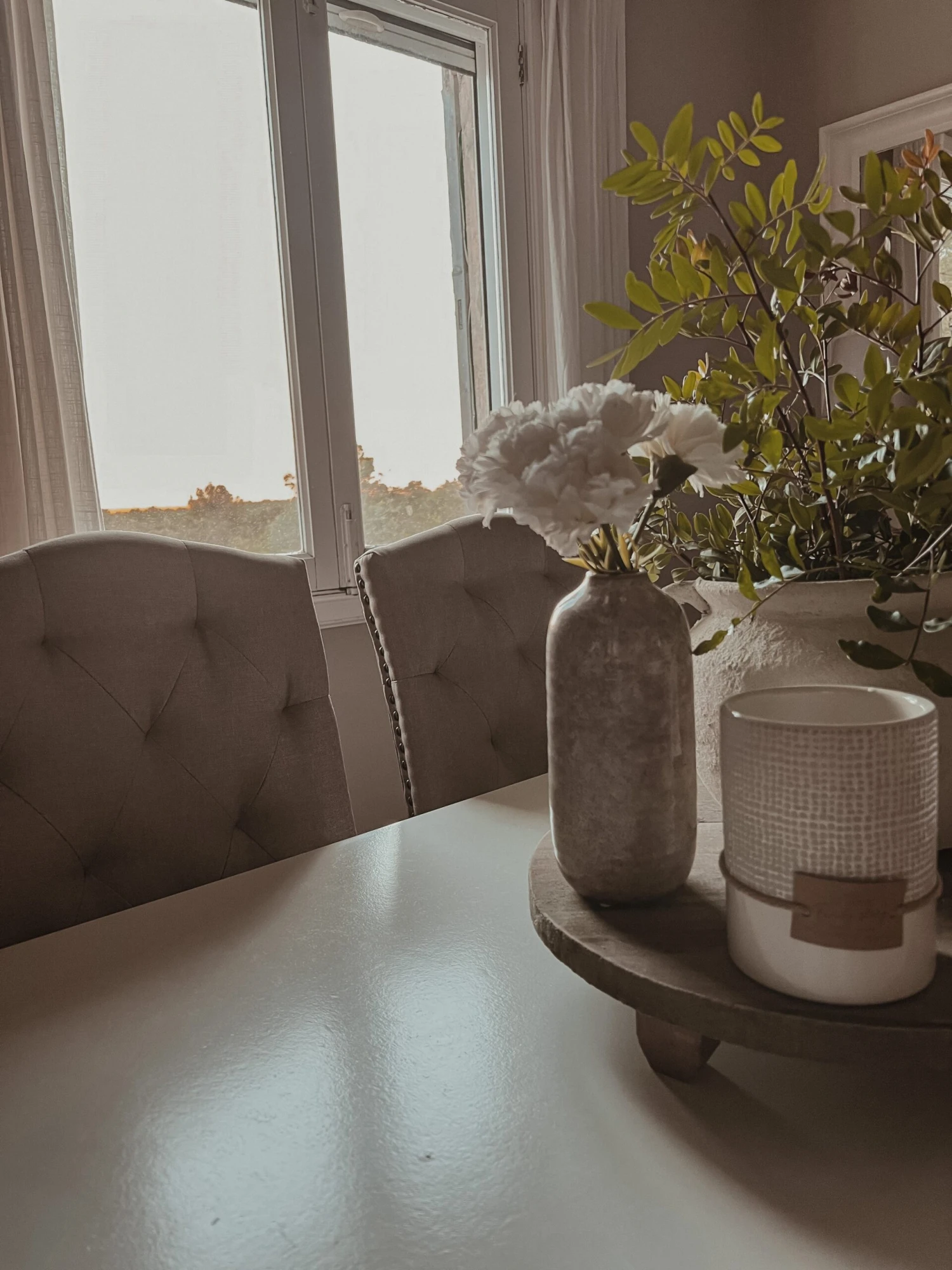 Set Di 2 Sedie Da Pranzo Tessuto Beige SHIRLEY - immagine 5