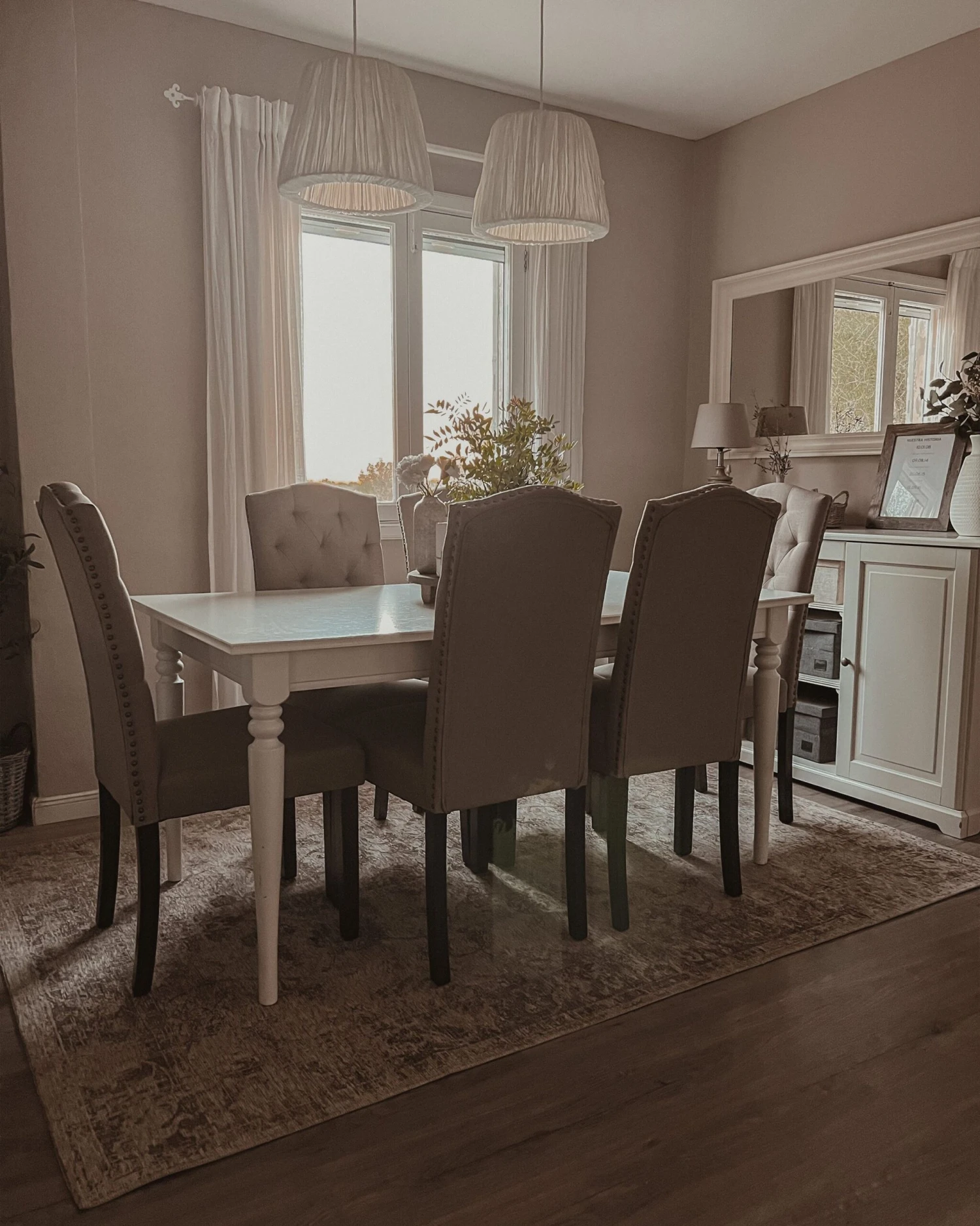 Set Di 2 Sedie Da Pranzo Tessuto Beige SHIRLEY - immagine 6