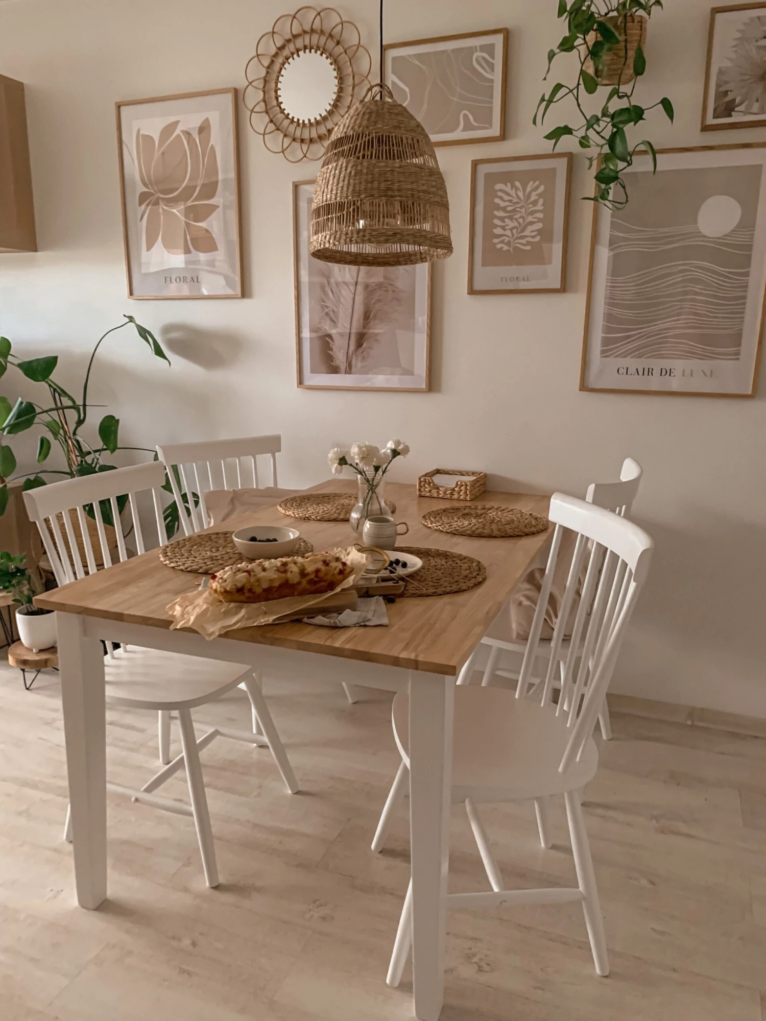 Set Di 2 Sedie Legno Bianco BURGES 6 Set Di 2 Sedie Legno Bianco BURGES - immagine 4