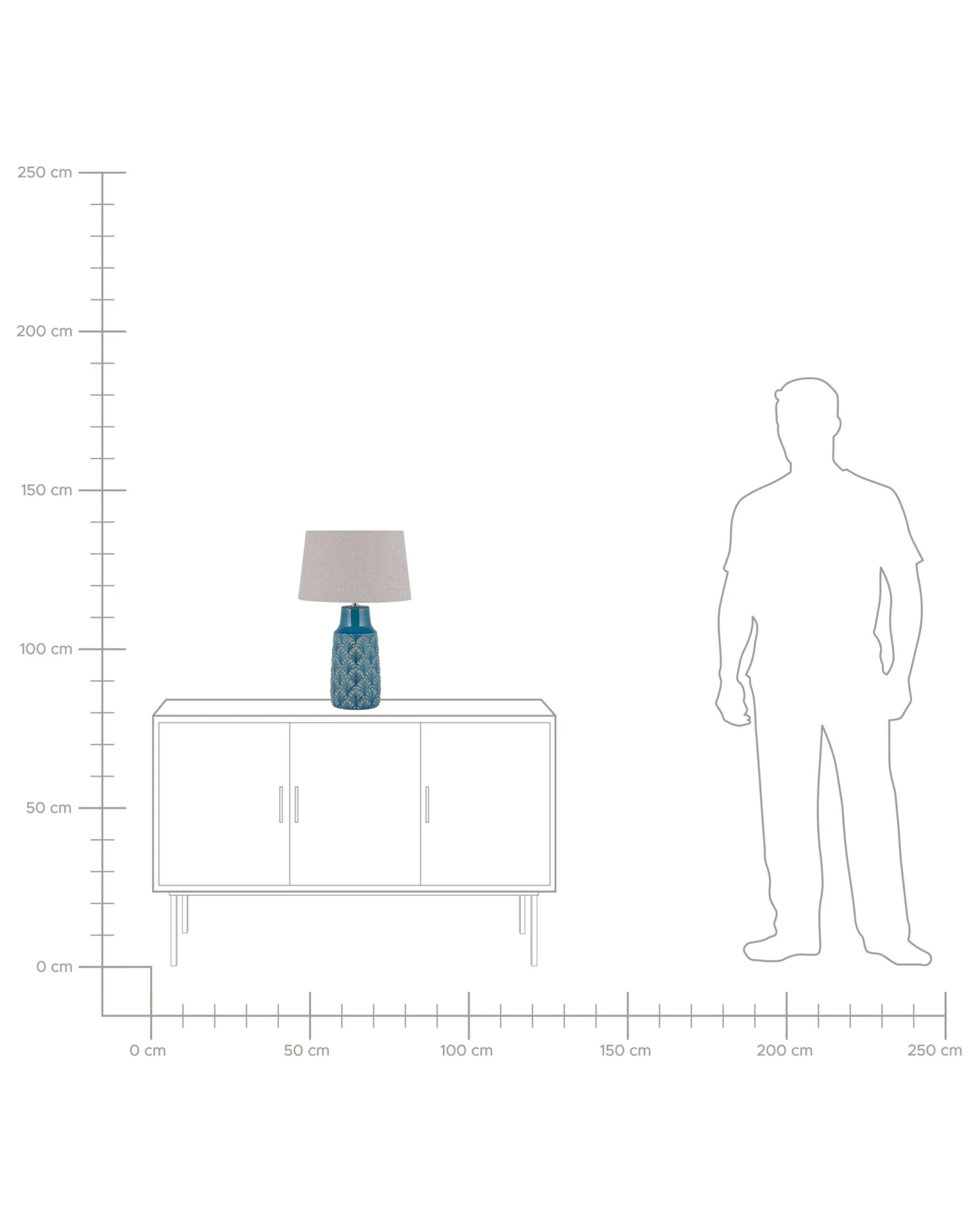 Lampada Da Tavolo In Ceramica Blu THAYA 11 Lampada Da Tavolo In Ceramica Blu THAYA - immagine 9