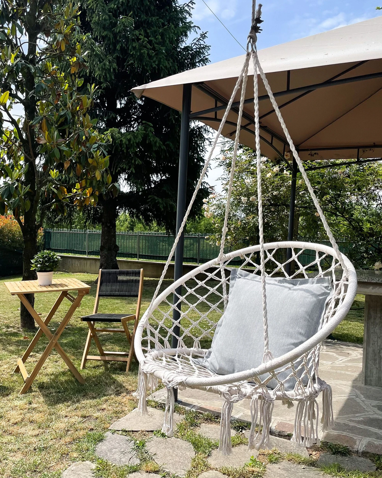 Poltrona Sospesa A Dondolo Bianco GABELLA 5 Poltrona Sospesa A Dondolo Bianco GABELLA - immagine 3