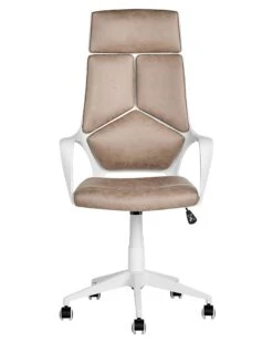 Sedia Da Ufficio Moderna Tortora E Bianco DELIGHT -Beliani undef src sa picid 834157 type whitesh image