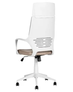 Sedia Da Ufficio Moderna Tortora E Bianco DELIGHT -Beliani undef src sa picid 834160 type whitesh image