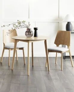 Set Di 2 Sedie Da Pranzo Tessuto Grigio Chiaro E Legno Chiaro ABEE 13 Set Di 2 Sedie Da Pranzo Tessuto Grigio Chiaro E Legno Chiaro ABEE -Beliani undef src sa picid 837168 type color image