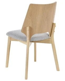 Set Di 2 Sedie Da Pranzo Tessuto Grigio Chiaro E Legno Chiaro ABEE 17 Set Di 2 Sedie Da Pranzo Tessuto Grigio Chiaro E Legno Chiaro ABEE -Beliani undef src sa picid 837171 type whitesh image