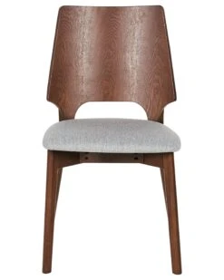 Set Di 2 Sedie Da Pranzo Tessuto Grigio Chiaro E Legno Scuro ABEE 14 Set Di 2 Sedie Da Pranzo Tessuto Grigio Chiaro E Legno Scuro ABEE -Beliani undef src sa picid 837178 type whitesh image