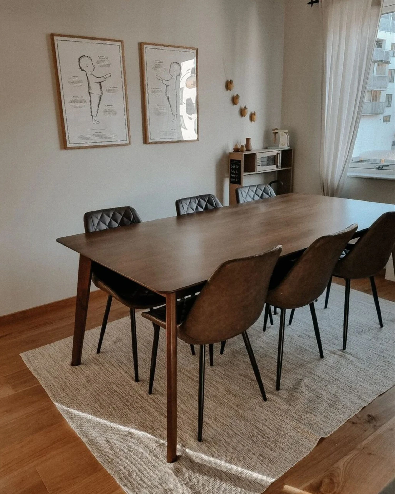 Set Da 2 Sedie Pelle Sintetica Marrone MARIBEL 5 Set Da 2 Sedie Pelle Sintetica Marrone MARIBEL - immagine 3