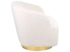 Poltrona Bianco Crema E Oro LAVIK 19 Poltrona Bianco Crema E Oro LAVIK -Beliani undef src sa picid 848048 type whitesh image
