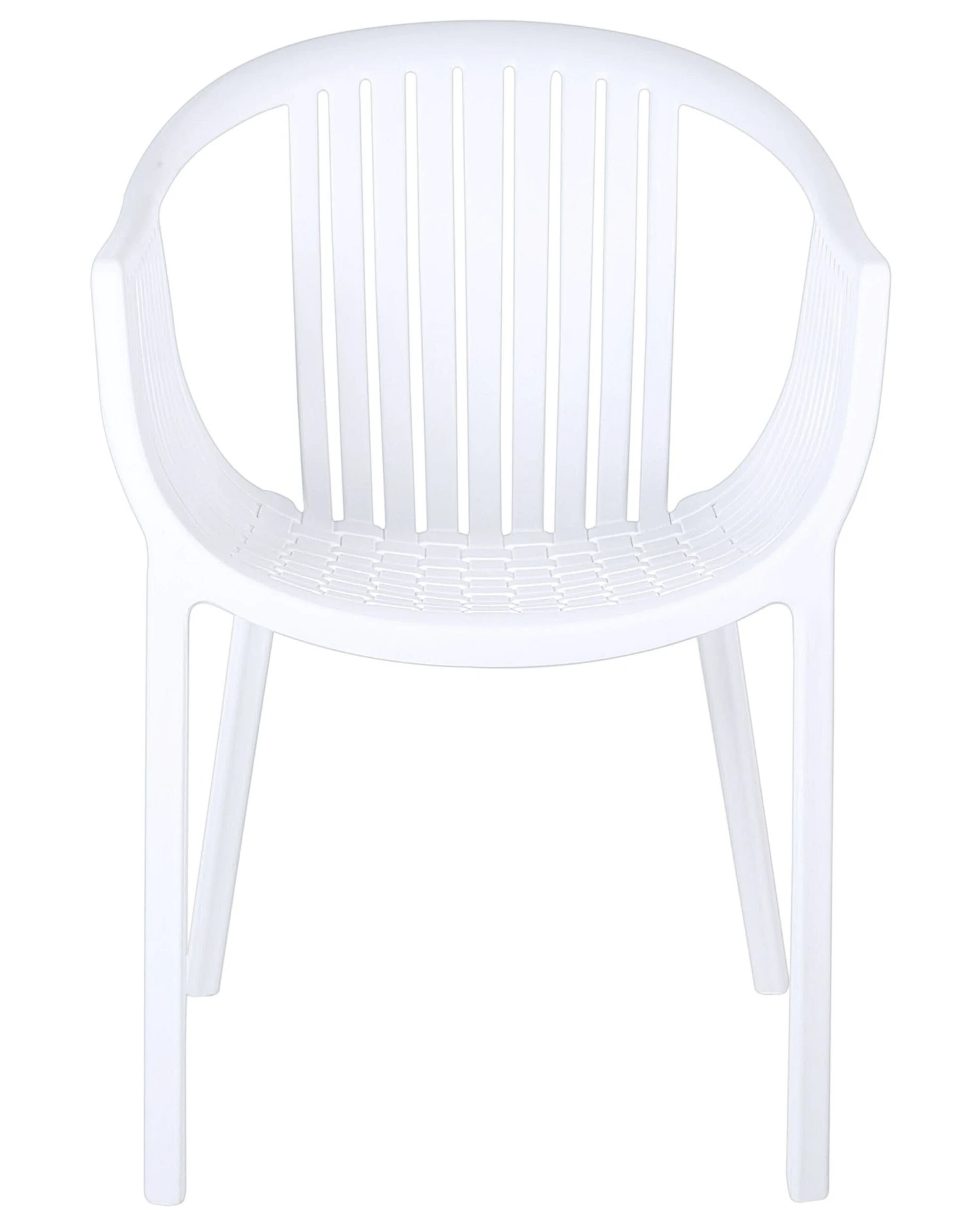 Set Di 4 Sedie Da Giardino Bianco NAPOLI 6 Set Di 4 Sedie Da Giardino Bianco NAPOLI - immagine 4