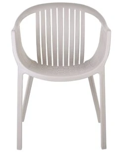 Set Di 4 Sedie Da Giardino Beige NAPOLI 15 Set Di 4 Sedie Da Giardino Beige NAPOLI -Beliani undef src sa picid 848076 type whitesh image