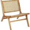 Sedia Legno Chiaro E Rattan MIDDLETOWN
