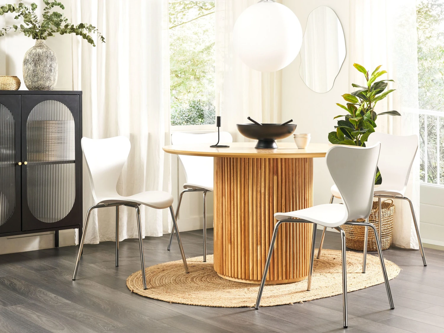 Set Di 2 Sedie Plastica Bianca BOONVILLE 10 Set Di 2 Sedie Plastica Bianca BOONVILLE - immagine 8