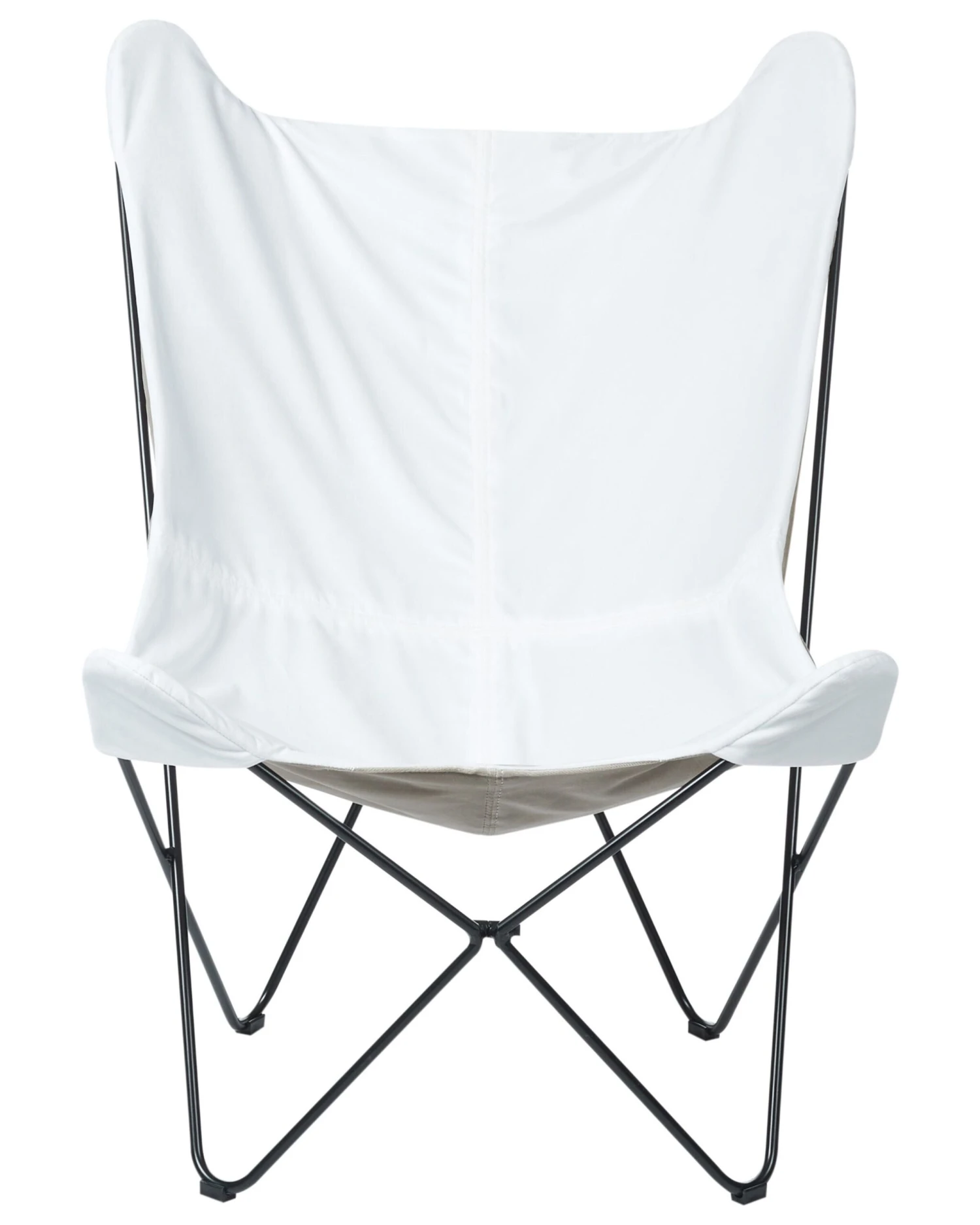 Sedia A Farfalla Velluto Bianco NYBRO 5 Sedia A Farfalla Velluto Bianco NYBRO - immagine 3