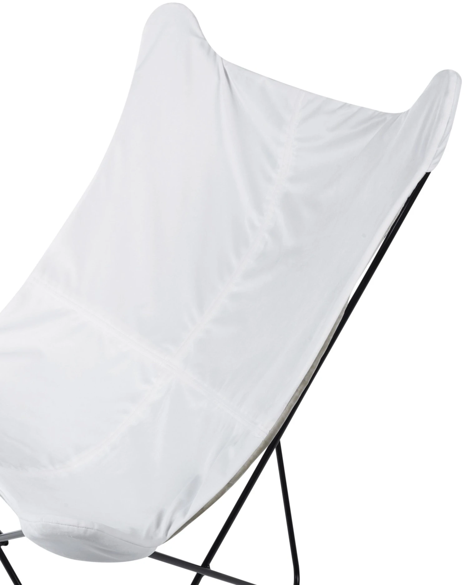 Sedia A Farfalla Velluto Bianco NYBRO 7 Sedia A Farfalla Velluto Bianco NYBRO - immagine 5