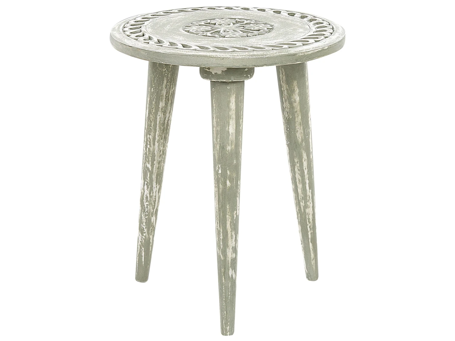 Set Di 2 Tavolini Da Caffè Legno Di Mango Verde Chiaro EKAMBA 5 Set Di 2 Tavolini Da Caffè Legno Di Mango Verde Chiaro EKAMBA - immagine 3